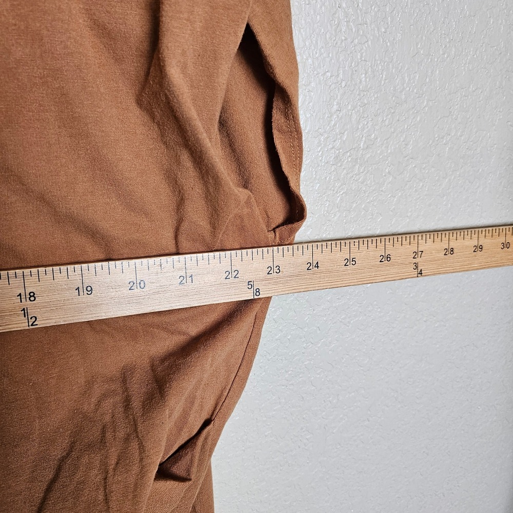 Pistola Trina Muscle Tee Rust Tan Brown Oversized T Shirt‎ Top Size Small - Picture 8 of 8